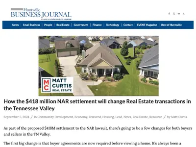 New real estate commission rules are changing how buyers and sellers navigate the Tennessee Valley market. Buyer agreements are now required before home tours, compensation is handled differently, and sellers must consider how concessions and buyer-agent 